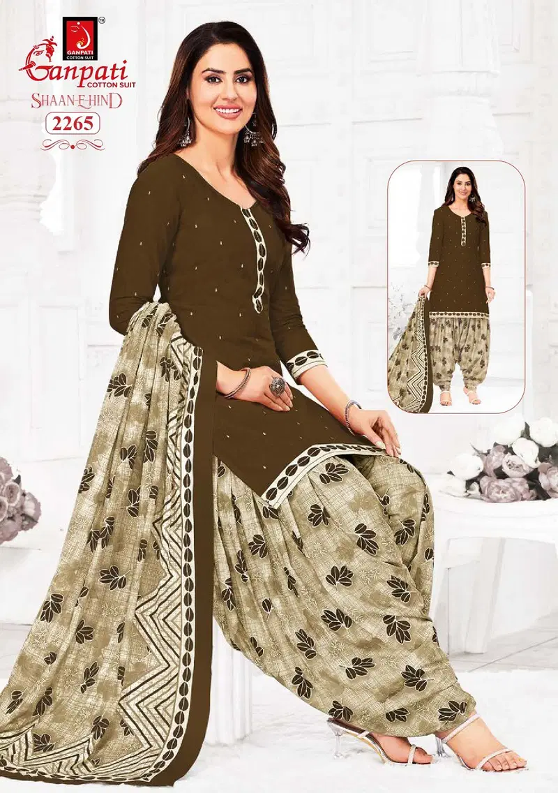 Shaan E Hind Patiyala Vol 11 By Ganpati Cotton Kurti With Bottom Dupatta Wholesale Online